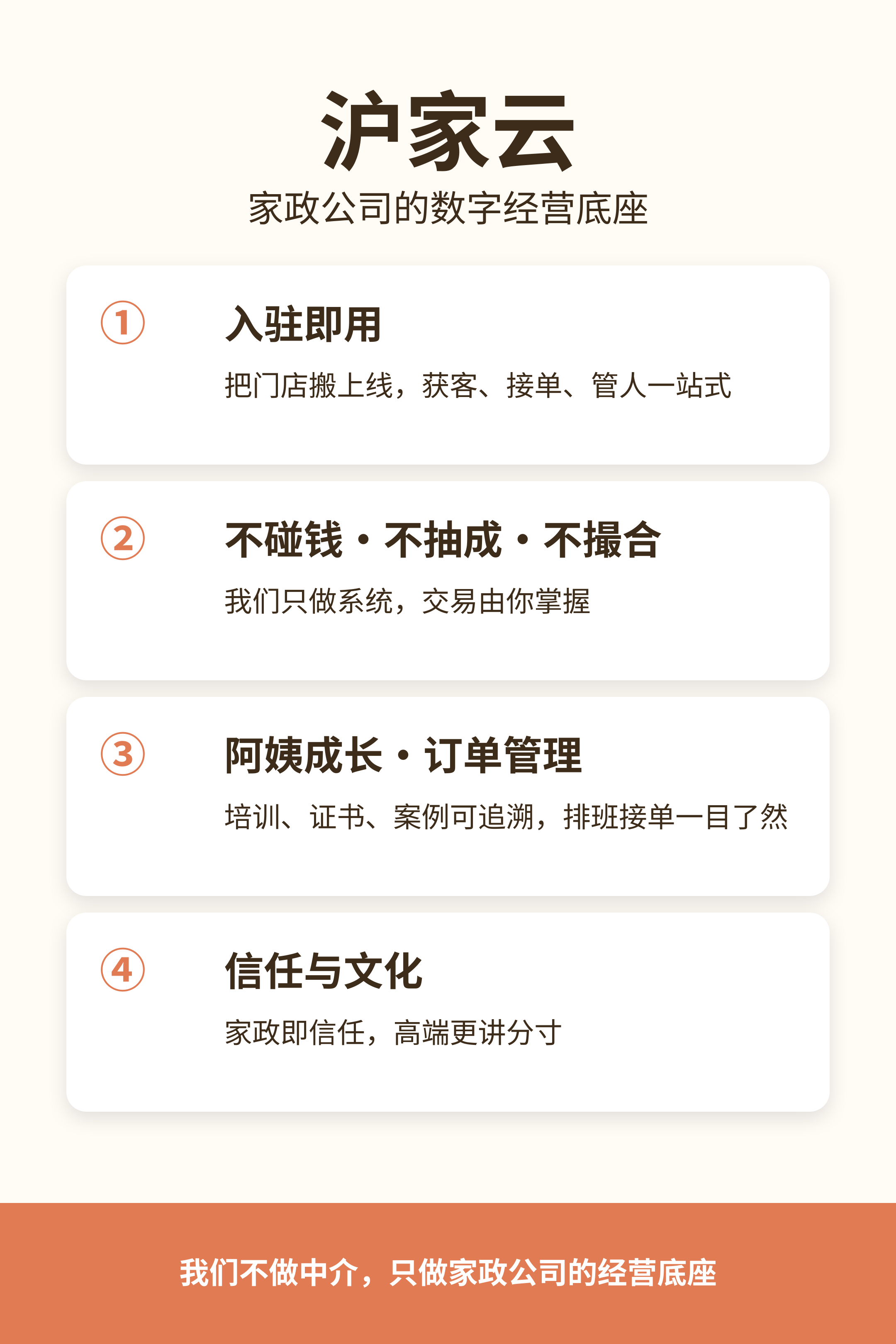 沪家云是什么：四根支柱信息图
